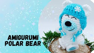 🇺🇸How To Crochet Polar Teddy BearCrochet Christmas Teddy BearAmigurumi White Bear [upl. by Hong]