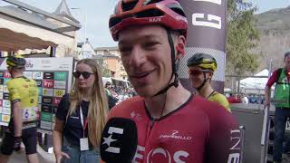 Ethan Hayter  Interview at the start  Stage 4  Volta Ciclista a Catalunya 2024 [upl. by Jecoa716]