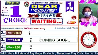 LOTTERY LIVE  Dear nagaland state lottery live draw result 28072024 Lottery live sambad [upl. by Gesner]