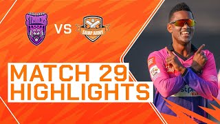 2023 Abu Dhabi T10 Match 29 Highlights New York Strikers vs Morrisville Samp Army  Season 7 [upl. by Aneloaup]