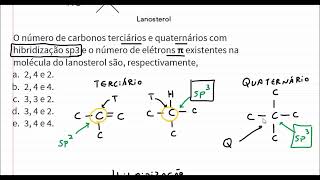 Como descobrir o número de carbonos terciários e quaternários sp3 e elétrons pi [upl. by Alathia]