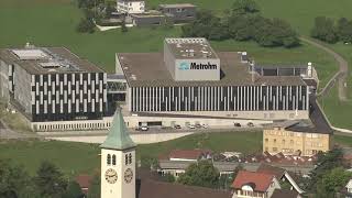 The home of Metrohm Herisau Appenzell Ausserrhoden and the Alpstein mountains [upl. by Miltie]