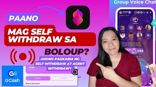 BOLOUP APP PAANO MAG SELF WITHDRAW SA BOLOUP AUDIO LIVESTREAM LEGIT EARNING APPS 2024 [upl. by Suolkcin]