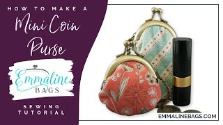 Mini Coin Purse Tutorial [upl. by Kcirddes]