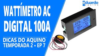 Wattímetro Digital AC 100A Aprenda Ligar na Energia Solar [upl. by Phillips]