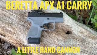 Beretta APX A1 Carry fist shots and unboxing beretta 9mmpistol [upl. by Eniamej913]