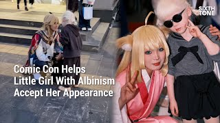 Comic Con Helps Little Girl With Albinism Accept Her Appearance [upl. by Aremat]