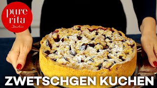 🍰 Zwetschgenkuchen mit Streuseln  Pflaumenkuchen Rezept [upl. by Ileak263]