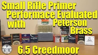 Small Rifle Primer Evaluation using 65 Creedmoor Peterson Brass [upl. by Caesaria705]