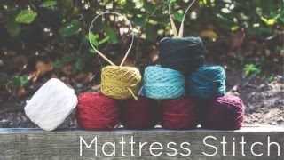 Knitting Tutorial for beginners Mattress Stitch [upl. by Evangeline757]