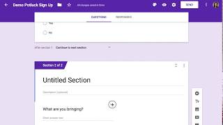 Google Forms Skip Questions Based on Answers [upl. by Eenahpets]