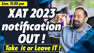 XAT 2023 notification  XAT pattern  Best MBA from XAT exam  XLRI Cut off [upl. by Venator999]