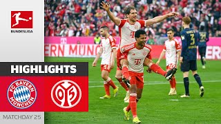 Goal festival in the Allianz Arena  Bayern München  Mainz 05 81  Highlights  MD 25 – BL 2324 [upl. by Roderic]