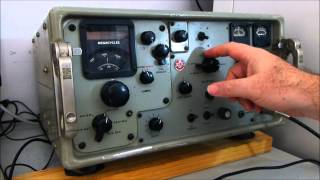 USN SRR13 HF Receiver Demonstration [upl. by Aleda]