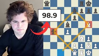 Magnus Plays at an Impressive 989 Accuracy [upl. by Carmela965]