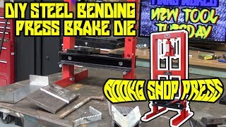 DIY bending metal with a 6000kg SCA shop press  NTT E03 [upl. by Brownley129]