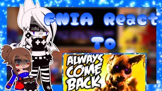 FNIA React to FNAF song ❄️FNIA x Gacha ❄️ video by GiveHeartRecords ❄️ enjoy the vide [upl. by Liahcim]