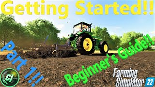 FS22  Beginners Guide  How To Setup Your Game  How To Cultivate  CJFarms  FS22 [upl. by Acker633]