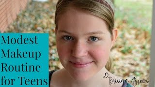 Easy Modest Makeup Routine for Teens [upl. by Bindman469]