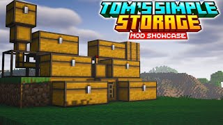 Minecraft TOMS SIMPLE STORAGE MOD  Minecraft Mods Showcase 1211 [upl. by Enomis109]