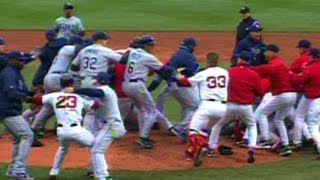 Coco Crisp and James Shields ignite brawl in Boston [upl. by Decca]