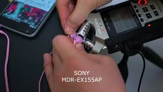 SONY MDREX155AP 리뷰영상클립 [upl. by Wiencke71]