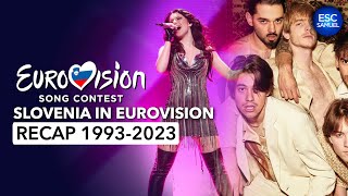 🇸🇮 SLOVENIA in Eurovision 1993  2023  RECAP All Entries Slovenija na Evroviziji [upl. by Fenwick]