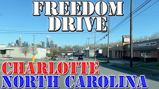 Freedom Drive  Charlotte North Carolina  4K Street Drive [upl. by Randi]