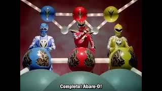 bakuryuu sentai abaranger  the strength of the 3 together mecha abaranoh [upl. by Adnalro]