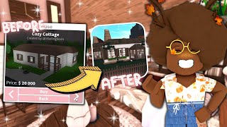 RENOVATING a PREBUILT HOME in Bloxburg Roblox [upl. by Dolli604]