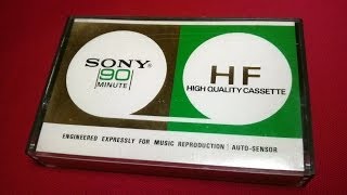 ソニー カセットテープ SONY C90HF AUTOSENSOR 1970s Retro Vintage Compact Cassette Collection [upl. by Nevart]