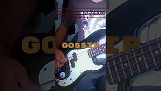 Gossip  MANESKIN bass tab bass bassguitar basstabs maneskin gossip fypシshorts basslesson [upl. by Pedrick]