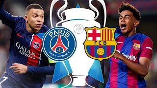 BARCELONA DRAW PSG IN THE CHAMPIONS LEAGUE QUARTERFINALS [upl. by Misaq662]