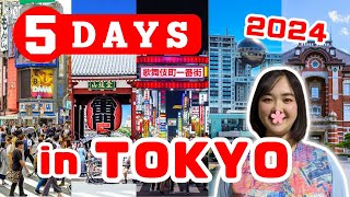 How to Spend 5 Days in TOKYO 2024  Japan Travel Itinerary [upl. by Beverie300]