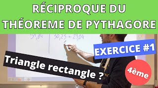 Réciproque du théorème de Pythagore  Exercice corrigé [upl. by Wons]