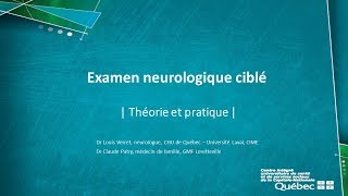 Examen neurologique ciblé [upl. by Fini]