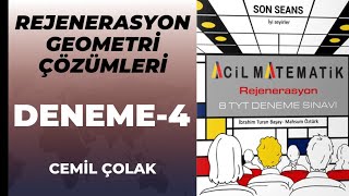 ACİL YAYINLARI REJENERASYON DENEMELERİ GEOMETRİ ÇÖZÜMLERİ Deneme 4 [upl. by Guyon233]