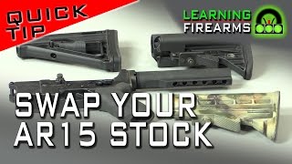 Quick Tip AR15 Stock Basics [upl. by Edda946]