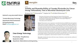 Validity and reproducibility of various linear sweep voltammetry tests of electrodes in MECs [upl. by Paco574]