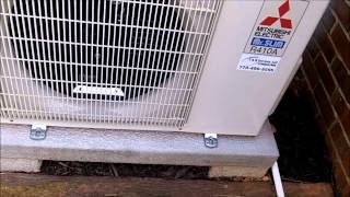 Mitsubishi Ductless Heatpump Test Run After Install [upl. by Ynetsed]