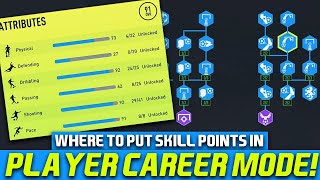 WHERE TO PUT SKILL POINTS IN FIFA 22 MY PLAYER CAREER MODE STRIKER [upl. by Yetah]