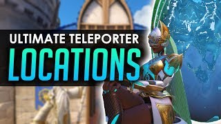 Overwatch ULTIMATE TELEPORTER LOCATIONS All Maps Including Blizzard World [upl. by Meras]