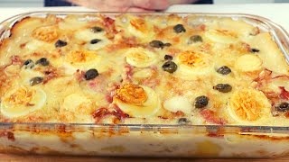 BATATA GRATINADA À PORTUGUESA RECEITA COM CARA DE ALMOÇO DE DOMINGO [upl. by Goldin]