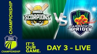 🔴 LIVE Jamaica v Barbados  Day 3  West Indies Championship 2024  Friday 23rd February [upl. by Deina]