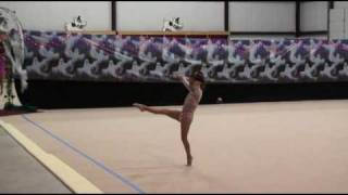 5 year old Katarina competes in 1st rhythmic gymnastics meet [upl. by Stubstad]