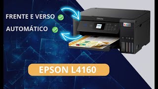 Como fazer impressões simples e duplex  frente e verso na Epson Ecotank L4160 L4260 [upl. by Gnuhc]