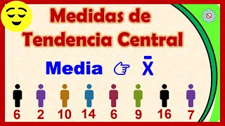 Cómo Calcular la MEDIA en un Conjunto de Datos  fácil 💥 [upl. by Harrad191]