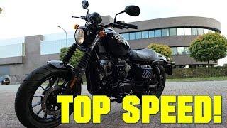 2019 Hyosung Aquila 125 Bobber TOP SPEED  GPS TOP SPEED [upl. by Htesil]