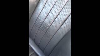 Leather scuff touch up Mercedes black anthracite [upl. by Ener]