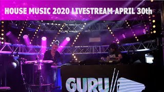 House music 2020 live stream incl live percussion two hours April 30th Guru Da Beat x Frank Wagner [upl. by Beichner124]